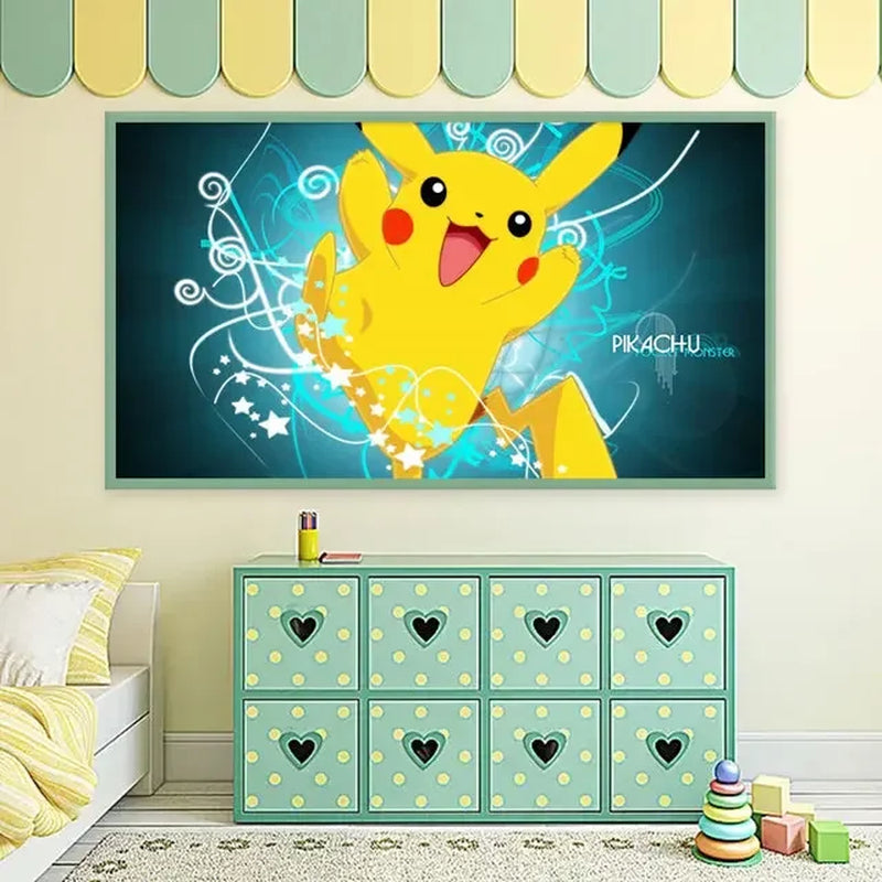 Abstract Pokemon Eeveelutions Poster Eevee Umbreon Leafeon Canvas Painting Japanese Anime Wall Art Prints Living Room
