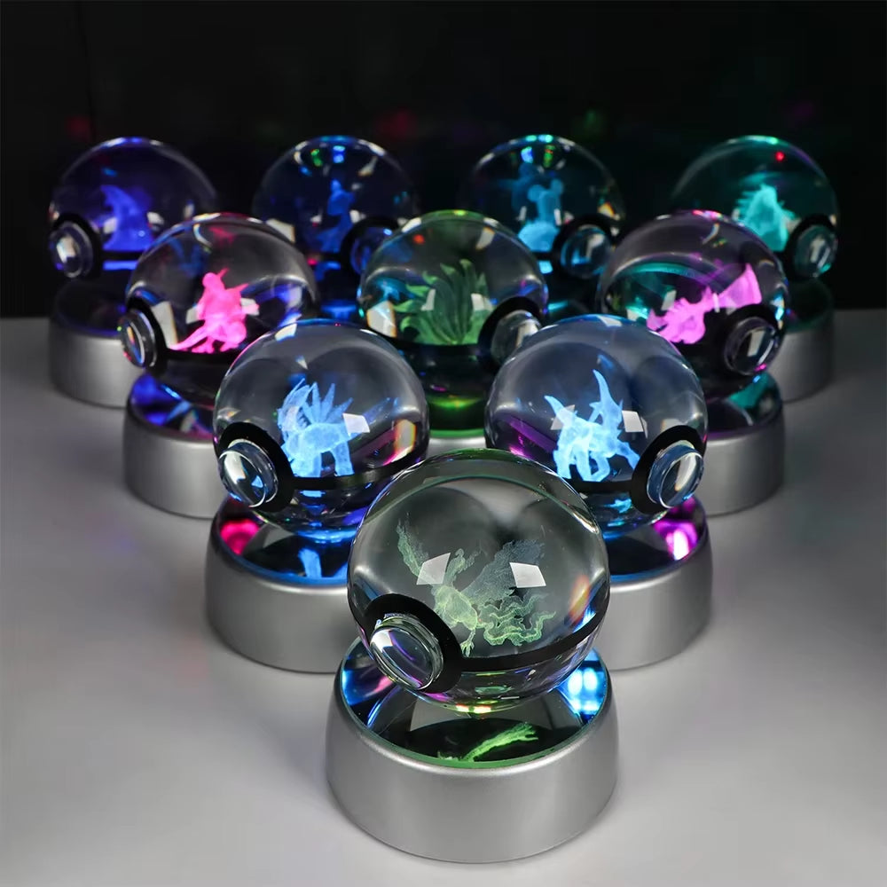 Anime Pokemon 3D Crystal Ball