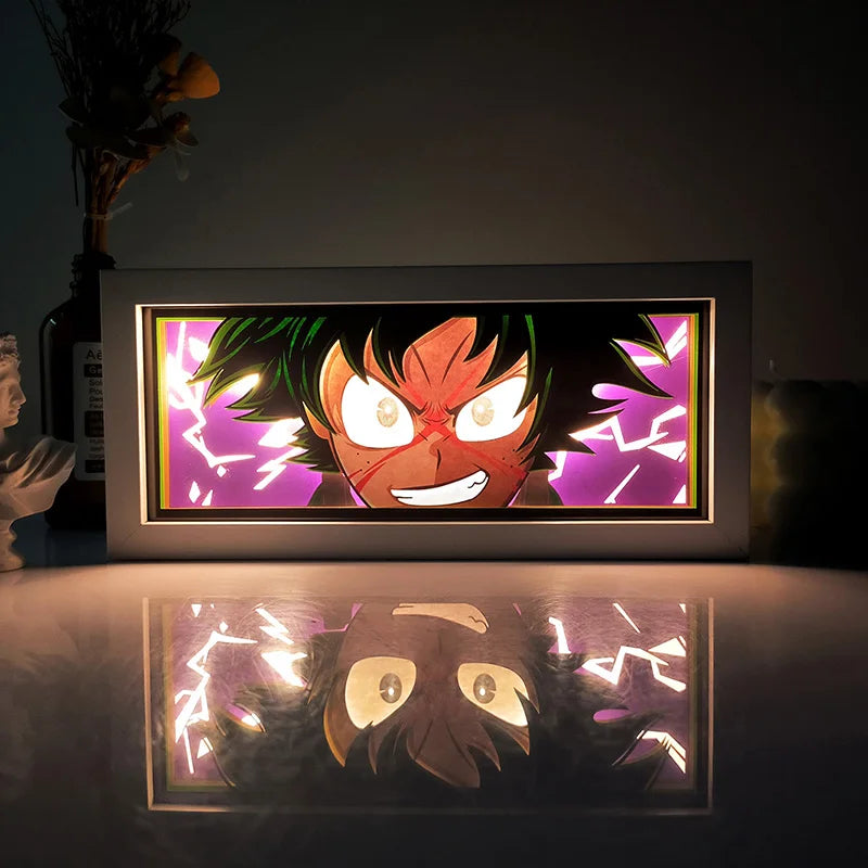 Remote Control Anime Paper Carving Box Light 