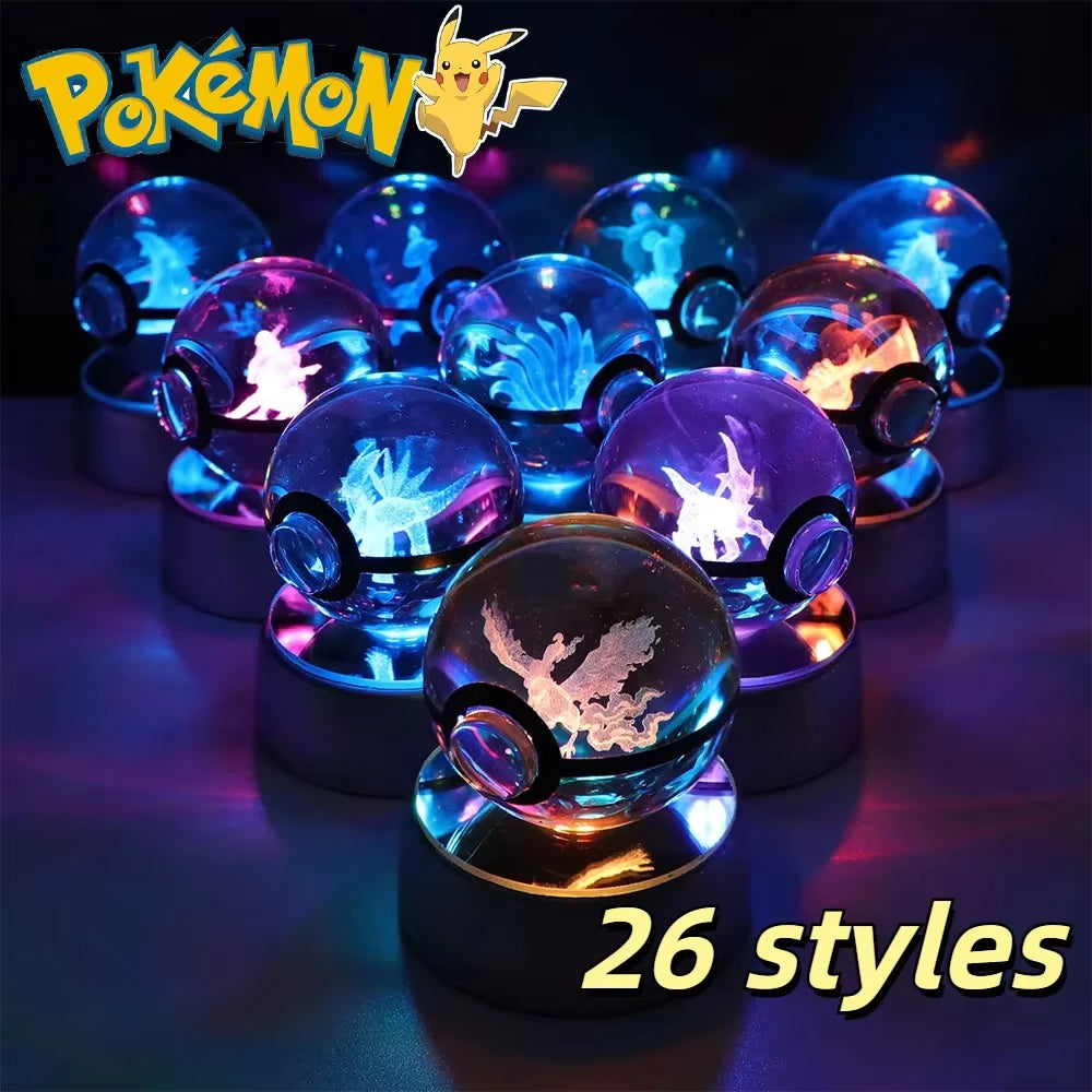 Anime Pokemon 3D Crystal Ball