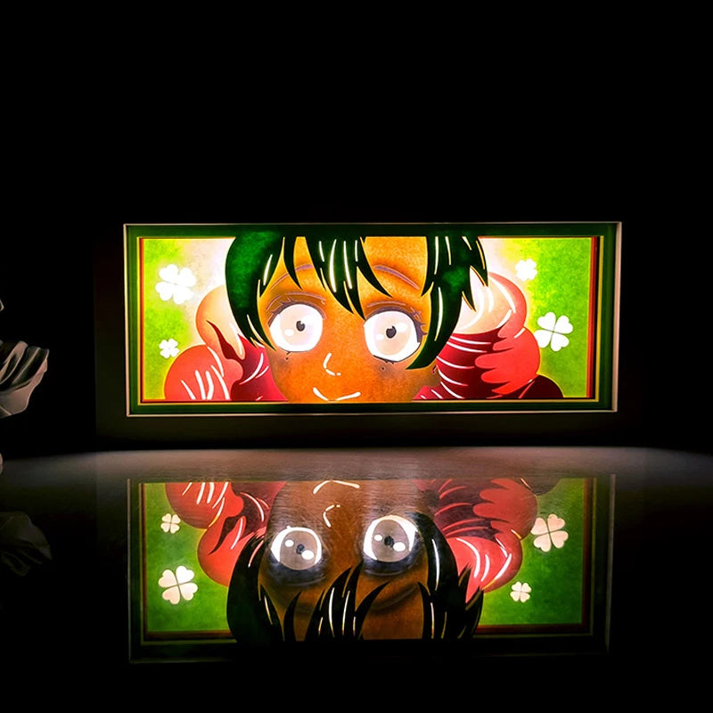 Remote Control Anime Paper Carving Box Light 