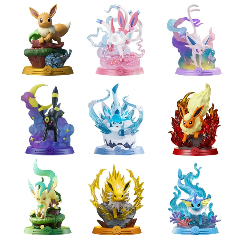 9 Style Pokemon Figures