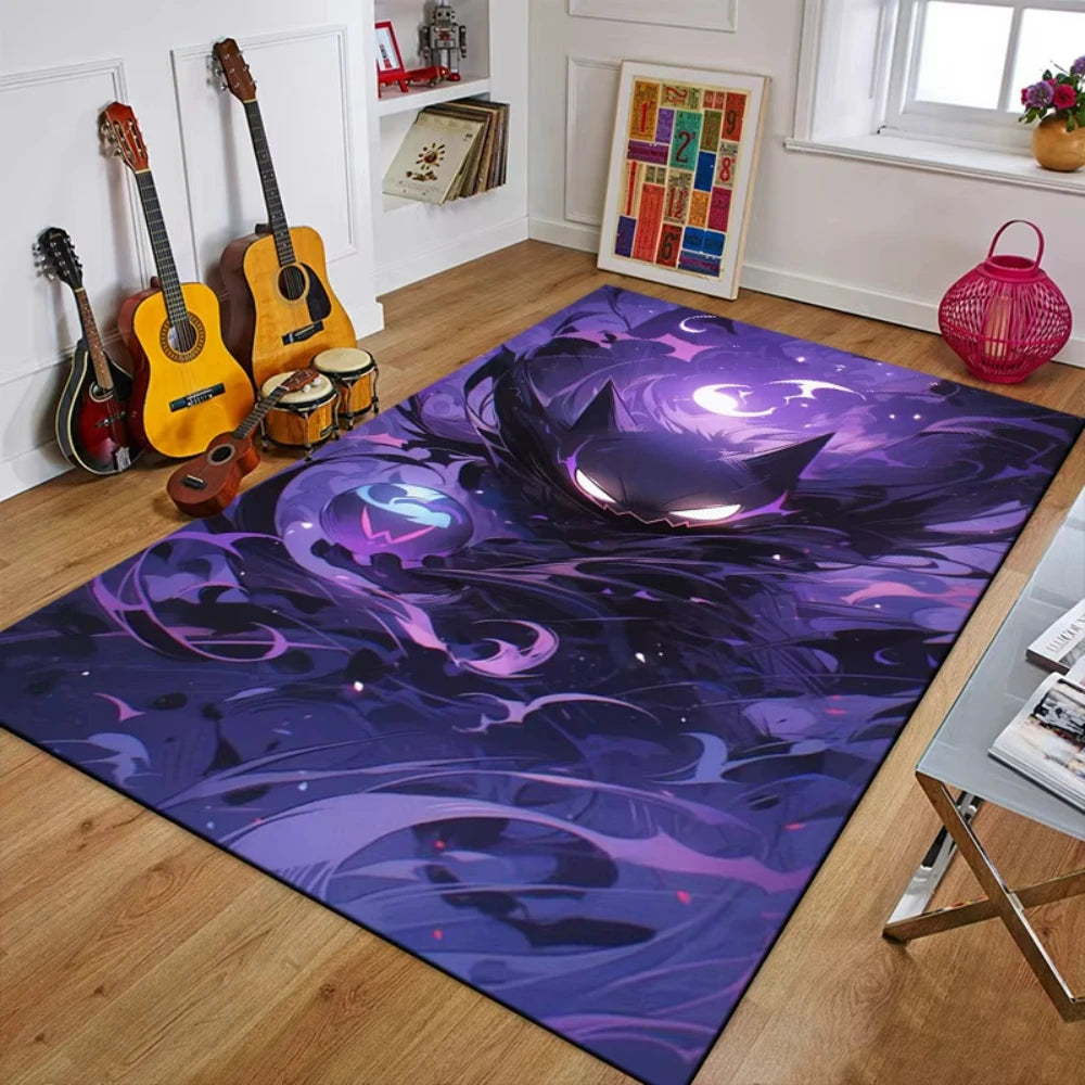 Creative Gengar Pokemon Anime Carpet for Living Room Bedroom