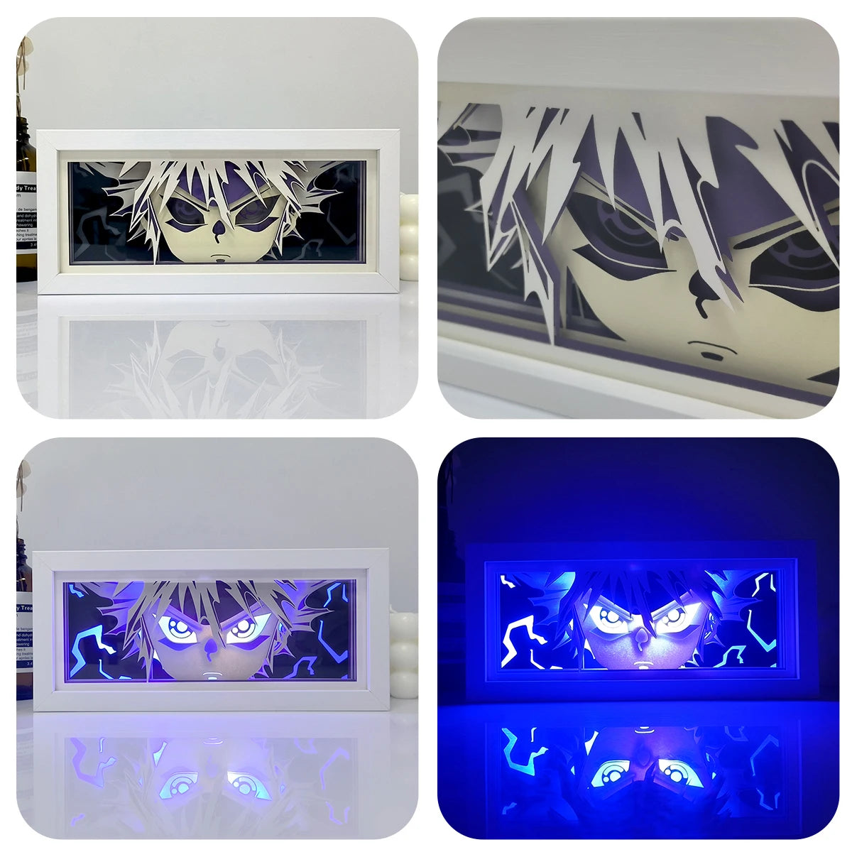 Remote Control Anime Paper Carving Box Light 