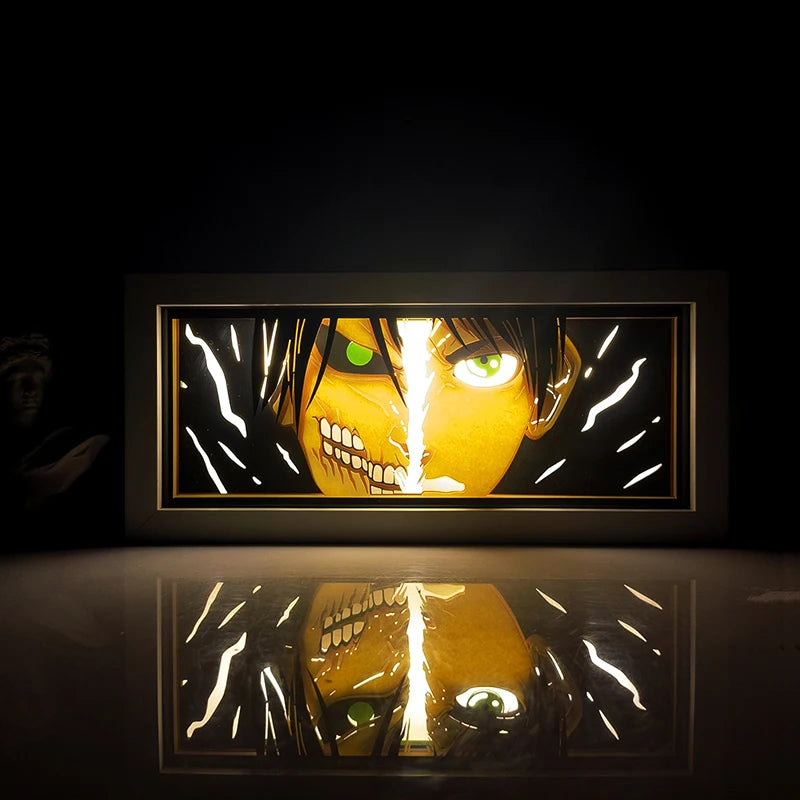 Remote Control Anime Paper Carving Box Light 