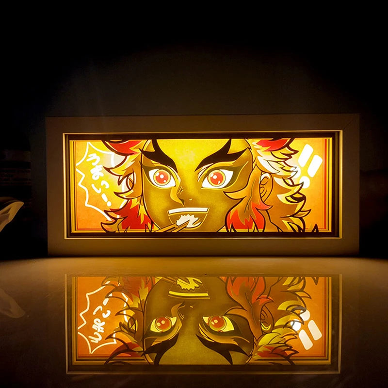 Remote Control Anime Paper Carving Box Light 