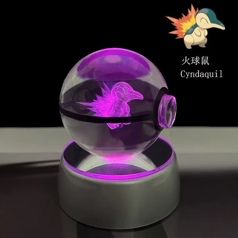 Anime Pokemon 3D Crystal Ball