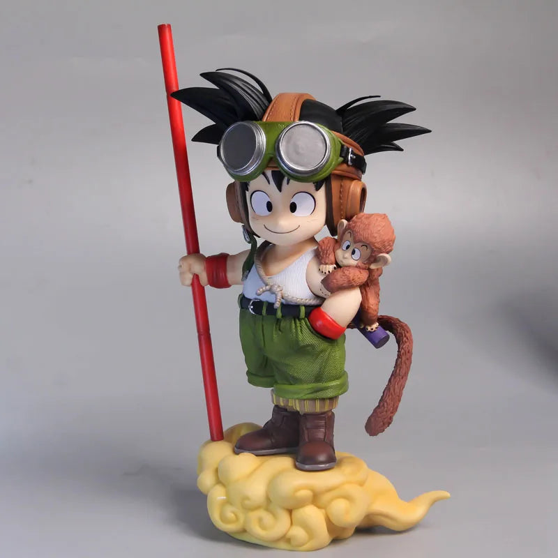 Anime Dragon Ball Son Goku Figure with Monkey Kid
