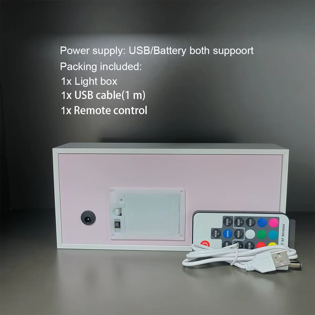 Remote Control Anime Paper Carving Box Light 