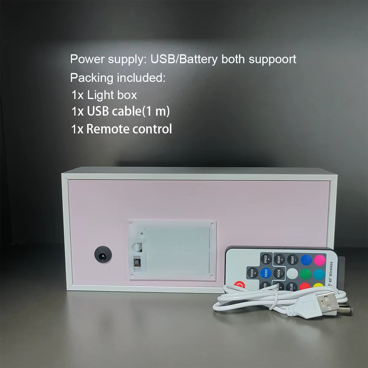 Remote Control Anime Paper Carving Box Light 