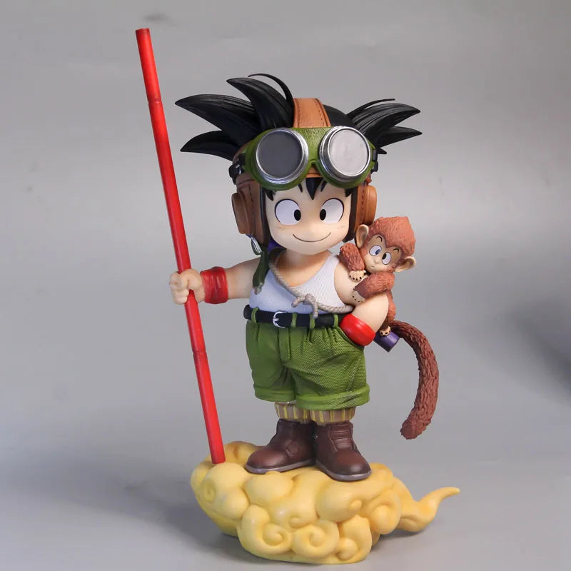 Anime Dragon Ball Son Goku Figure with Monkey Kid