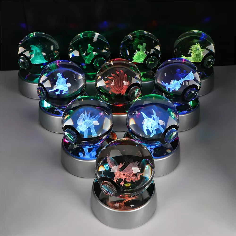 Anime Pokemon 3D Crystal Ball