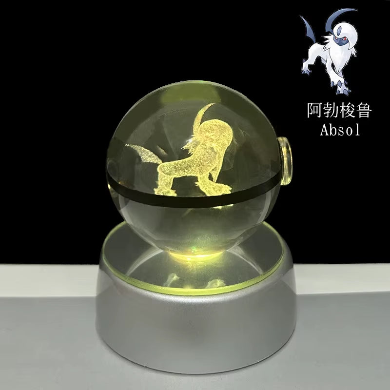 Anime Pokemon 3D Crystal Ball