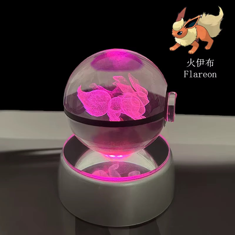 Anime Pokemon 3D Crystal Ball