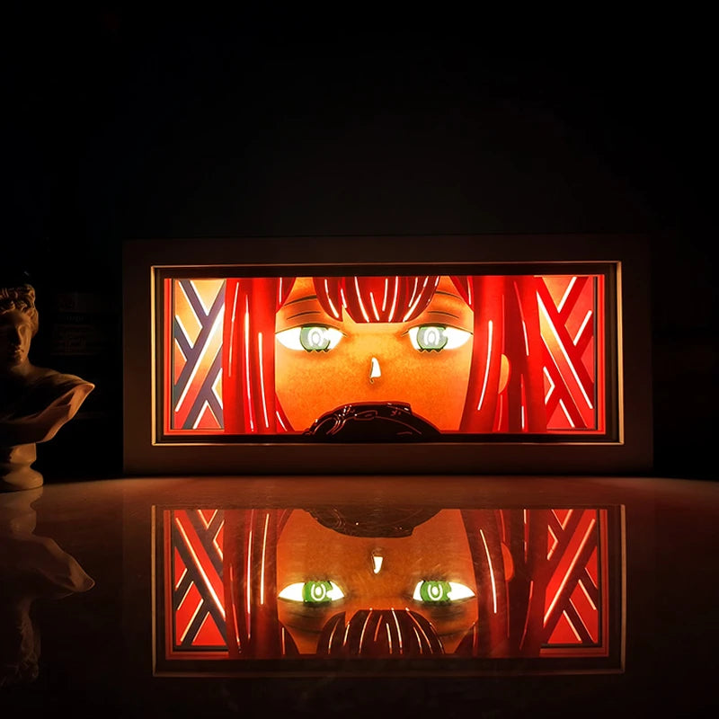 Remote Control Anime Paper Carving Box Light 
