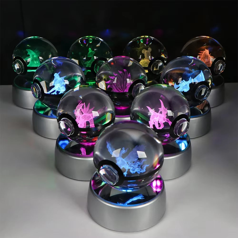 Anime Pokemon 3D Crystal Ball