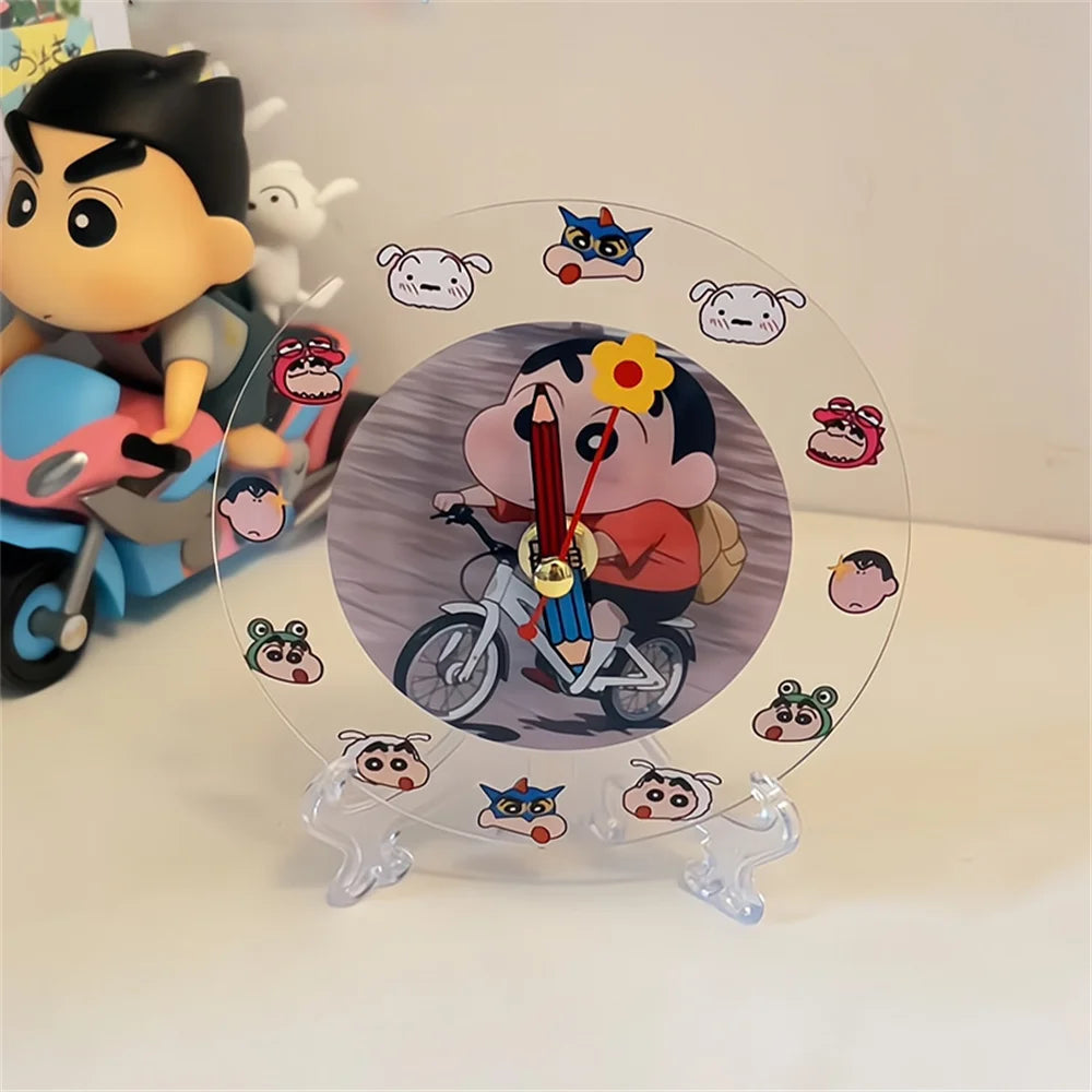 Kawaii Anime Crayon Shin-Chan Acrylic Clock 