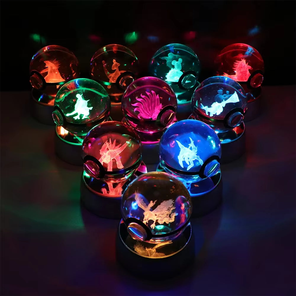 Anime Pokemon 3D Crystal Ball