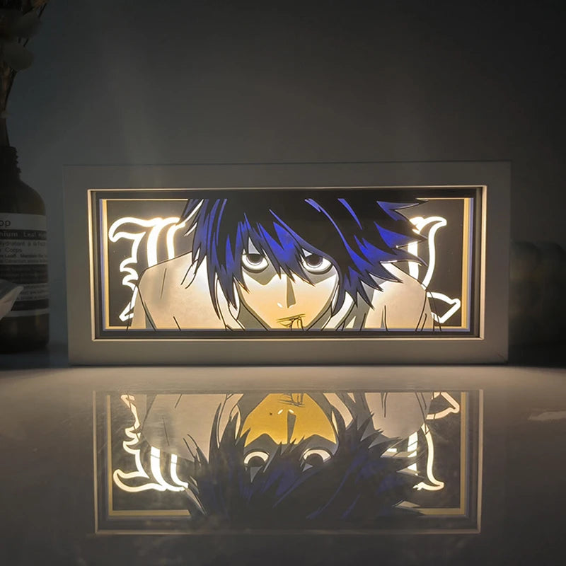 Remote Control Anime Paper Carving Box Light 