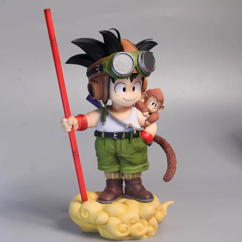 Anime Dragon Ball Son Goku Figure with Monkey Kid